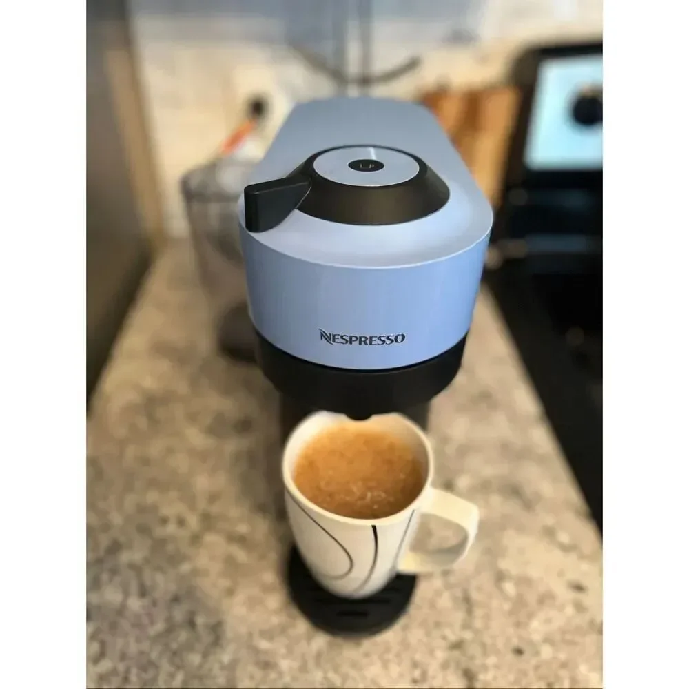 Nespresso Vertuo Pop+ Coffee and Espresso Machine by De'Longhi, Pacific Blue